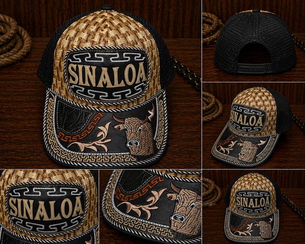 Sinaloa Bull Hat — Black