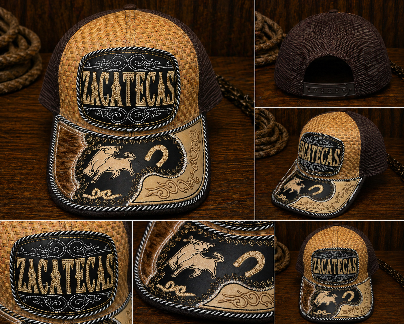 Zacatecas Bull Hat — Black