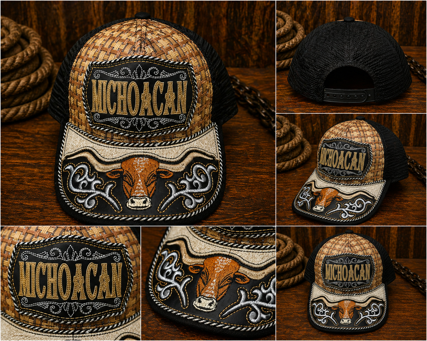 Michoacán Bull Hat — Black No. 2