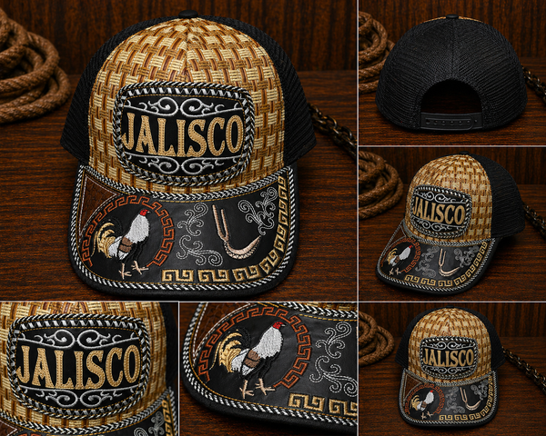 Jalisco Rooster Hat — Black