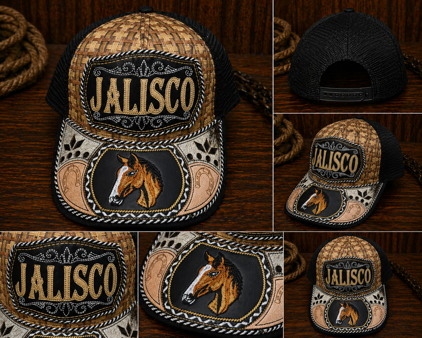 Jalisco Horse Hat — Black No. 2