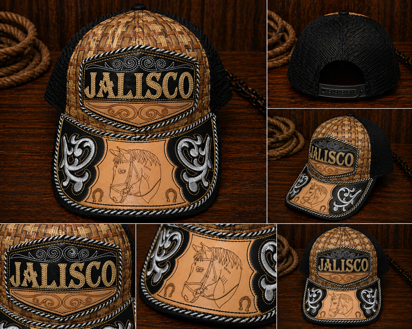 Jalisco Horse Hat — Black No. 1