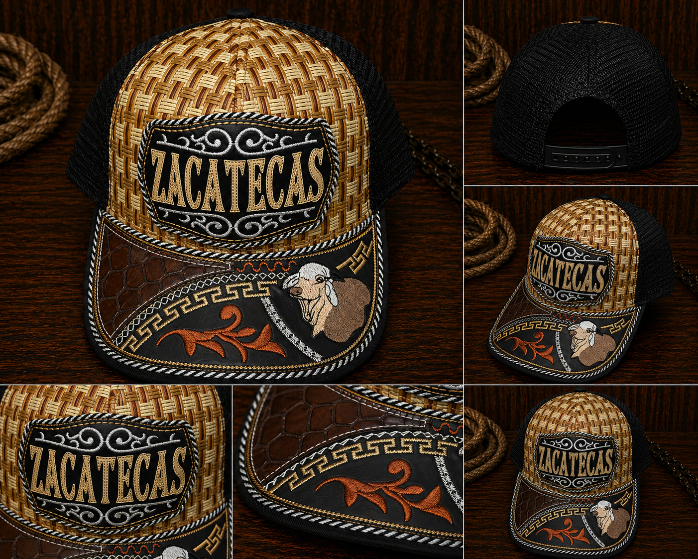 Zacatecas Bull Hat — Black