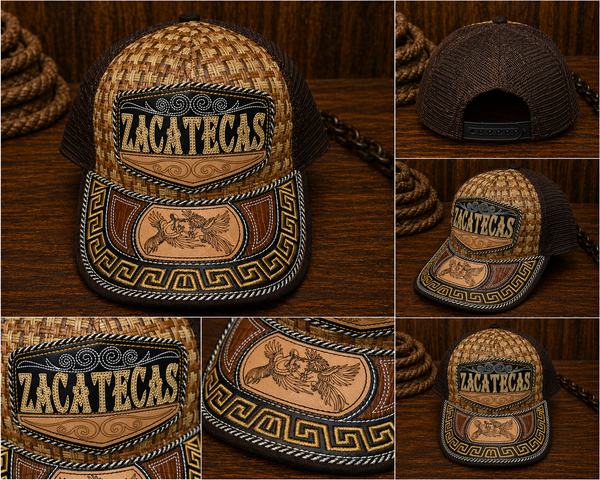 Zacatecas Rooster Hat — Brown